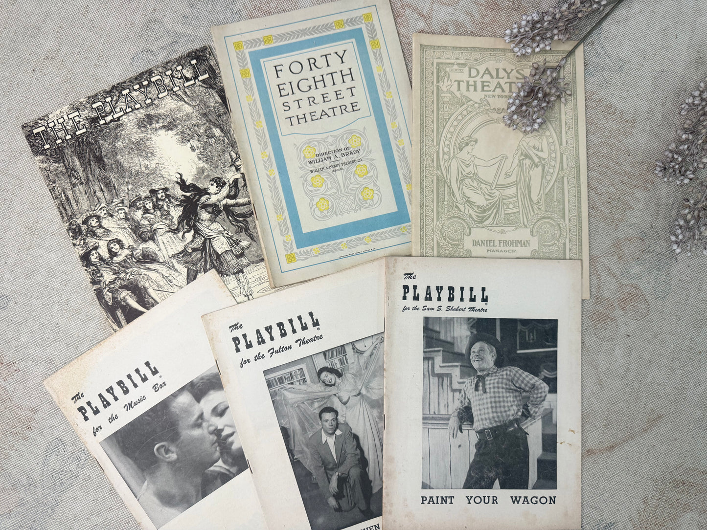 Vintage Playbill Set