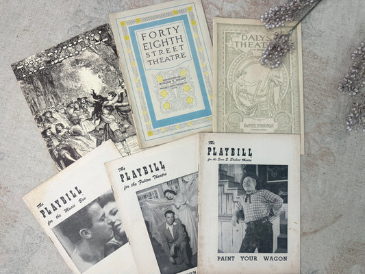 Vintage Playbill Set