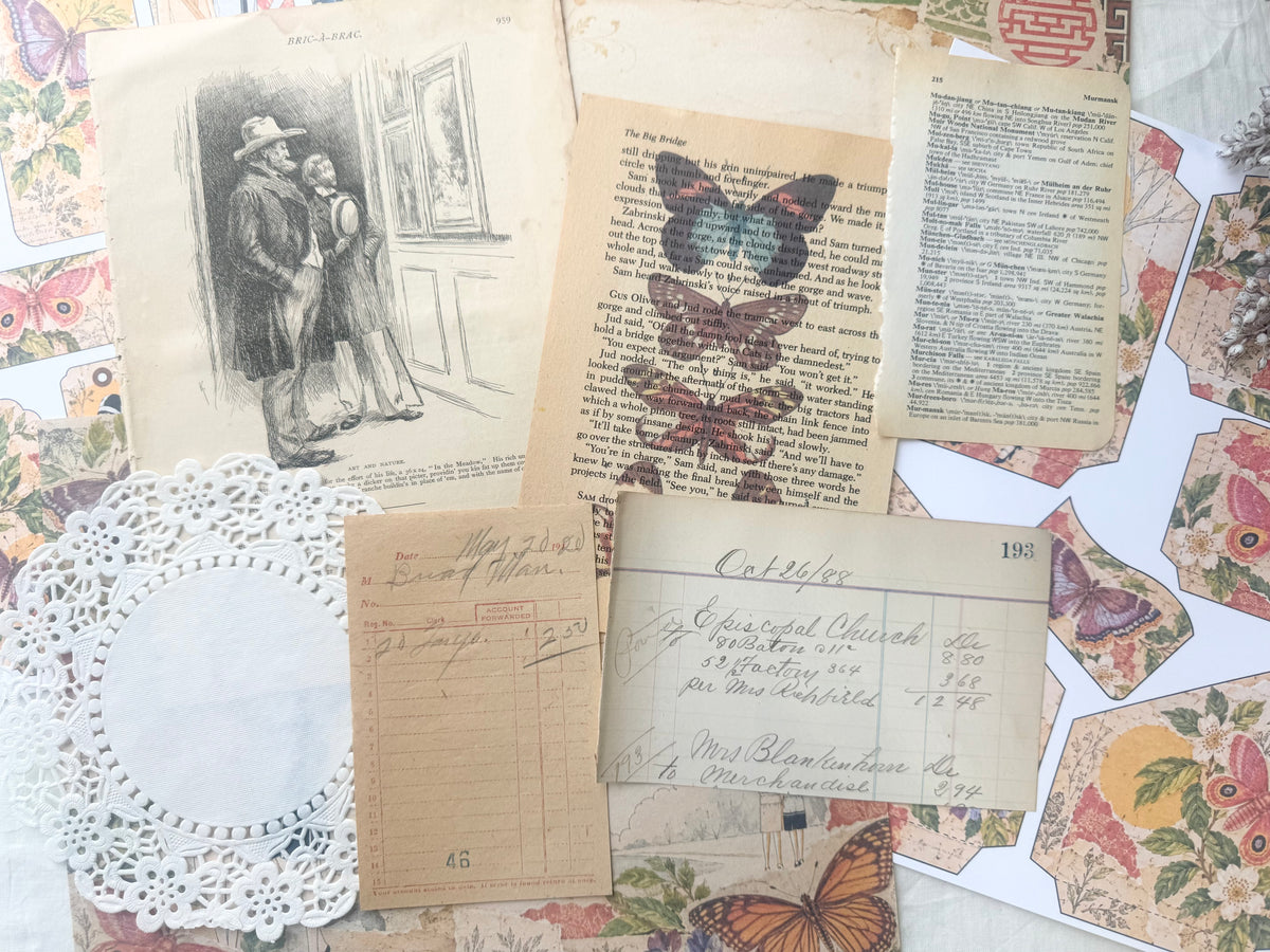 Junk Journal Spread- Vintage Vibes