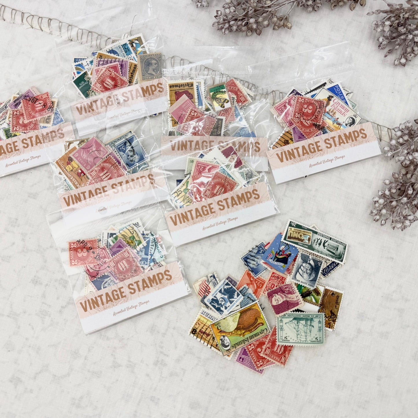 Bag of Vintage Stamps