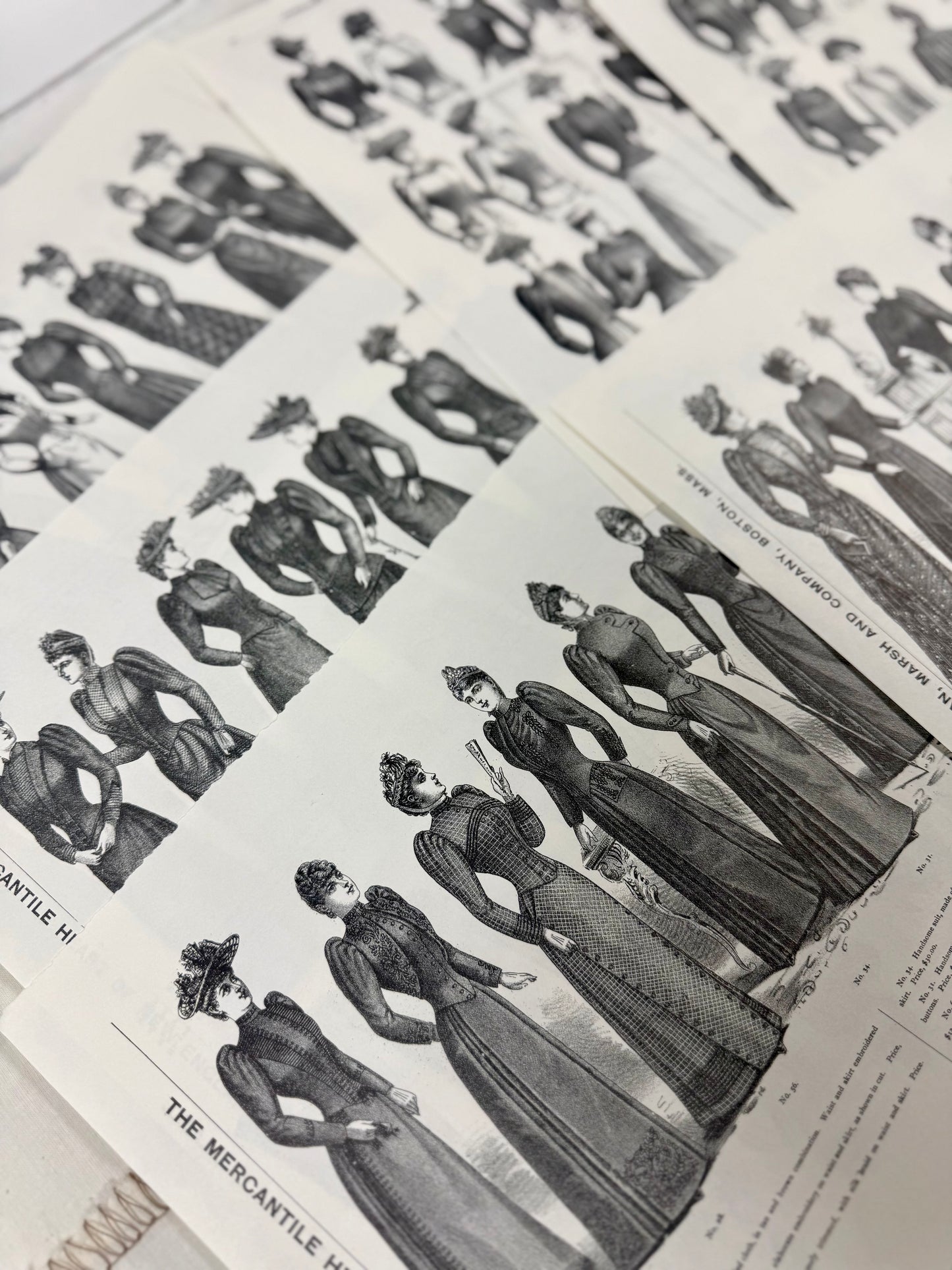 Vintage Fashion Print Set