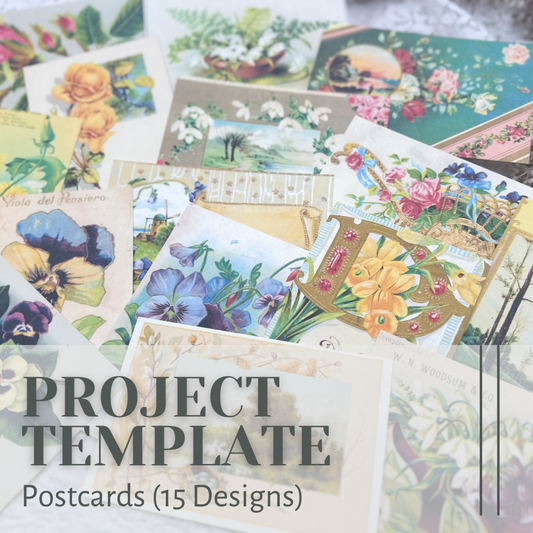 Postcard Project Template- Digital Download