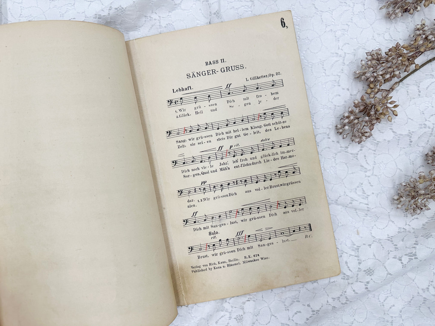 Vintage German Music Book