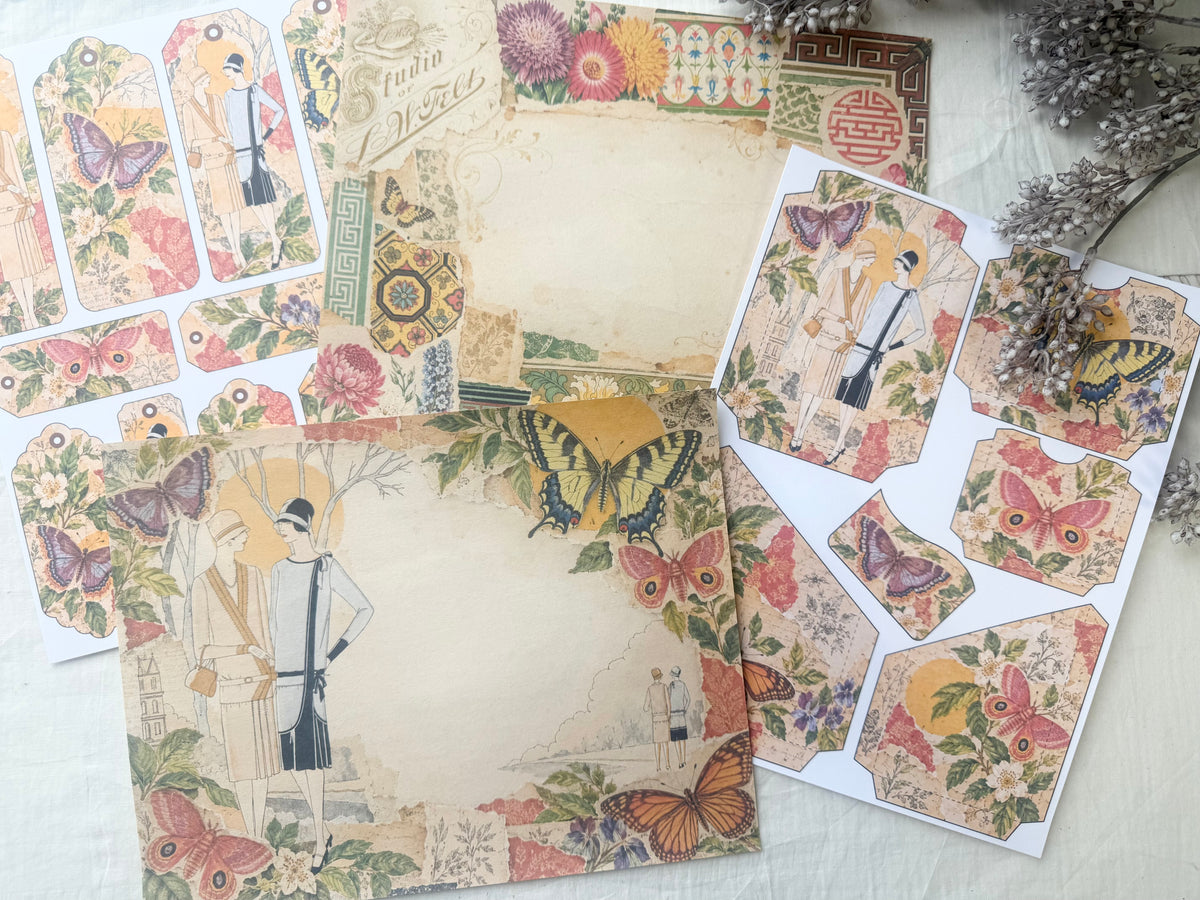 Junk Journal Spread- Vintage Vibes