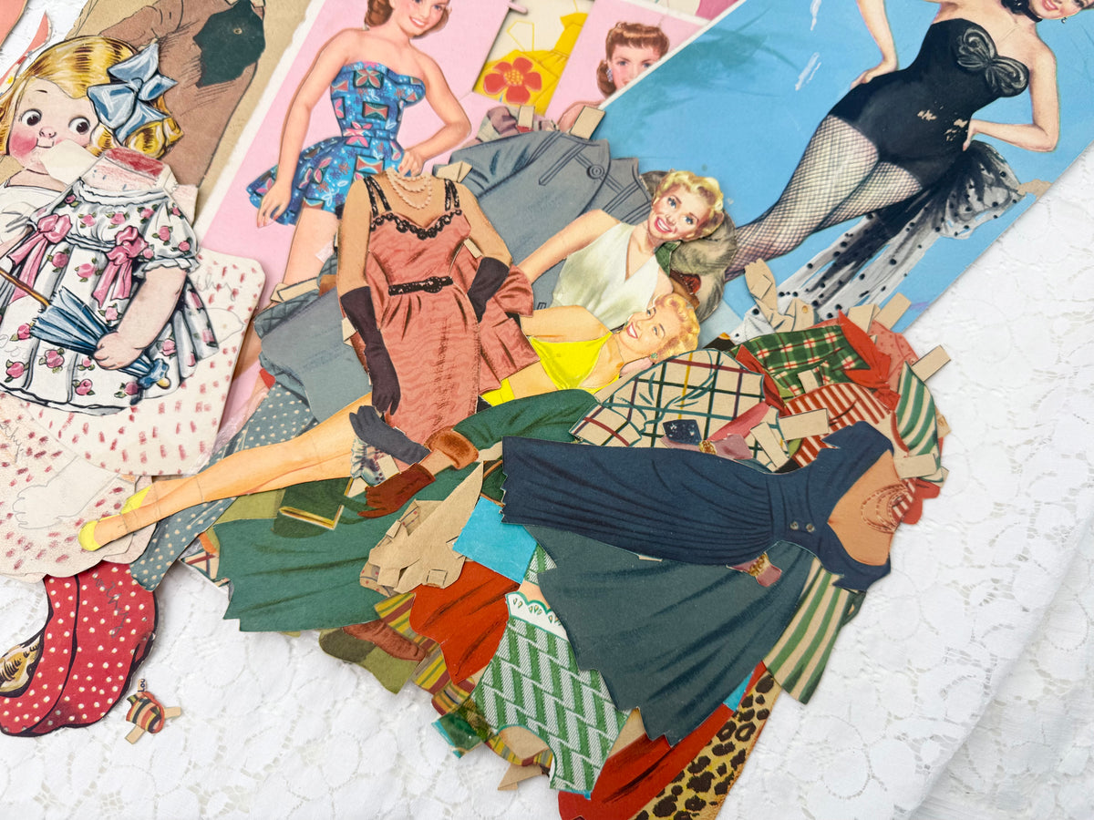 Paper Doll Set of Ephemera