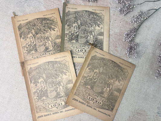 Vintage Almanac Set