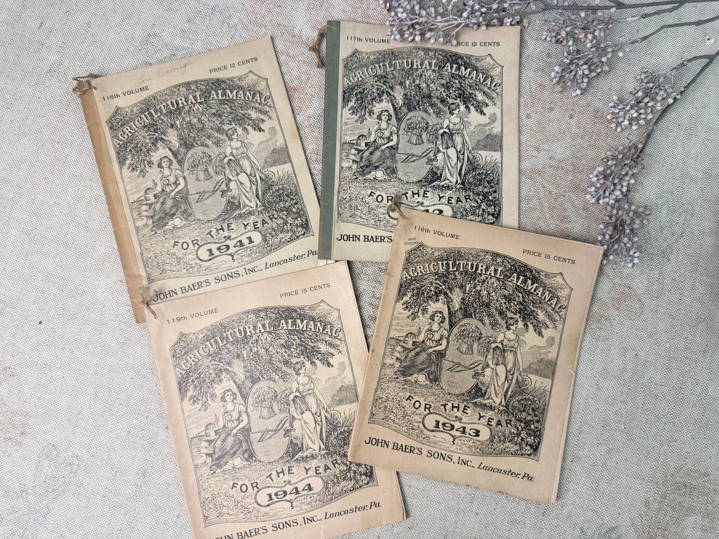 Vintage Almanac Set