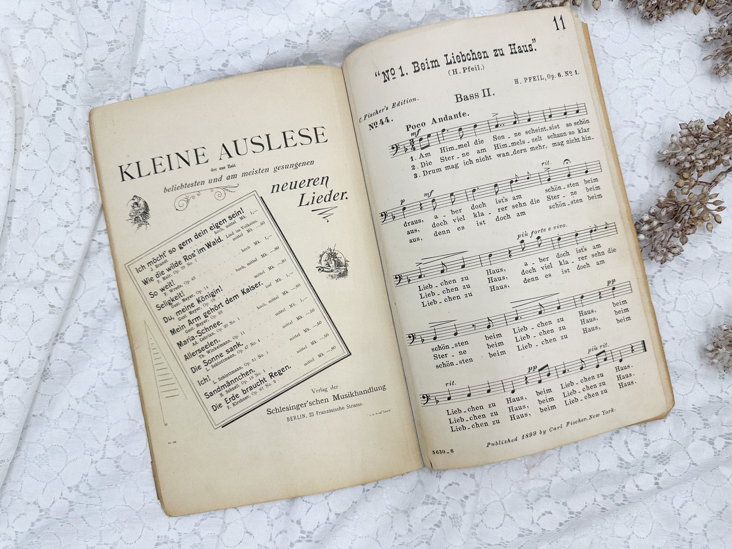 Vintage German Music Book