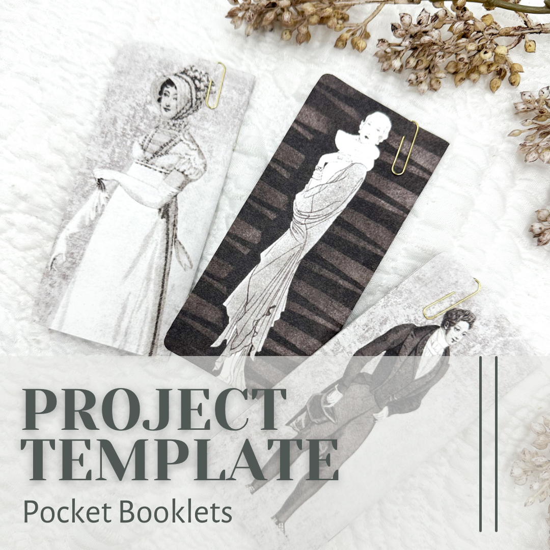 Pocket Booklet Project Template Digital Download
