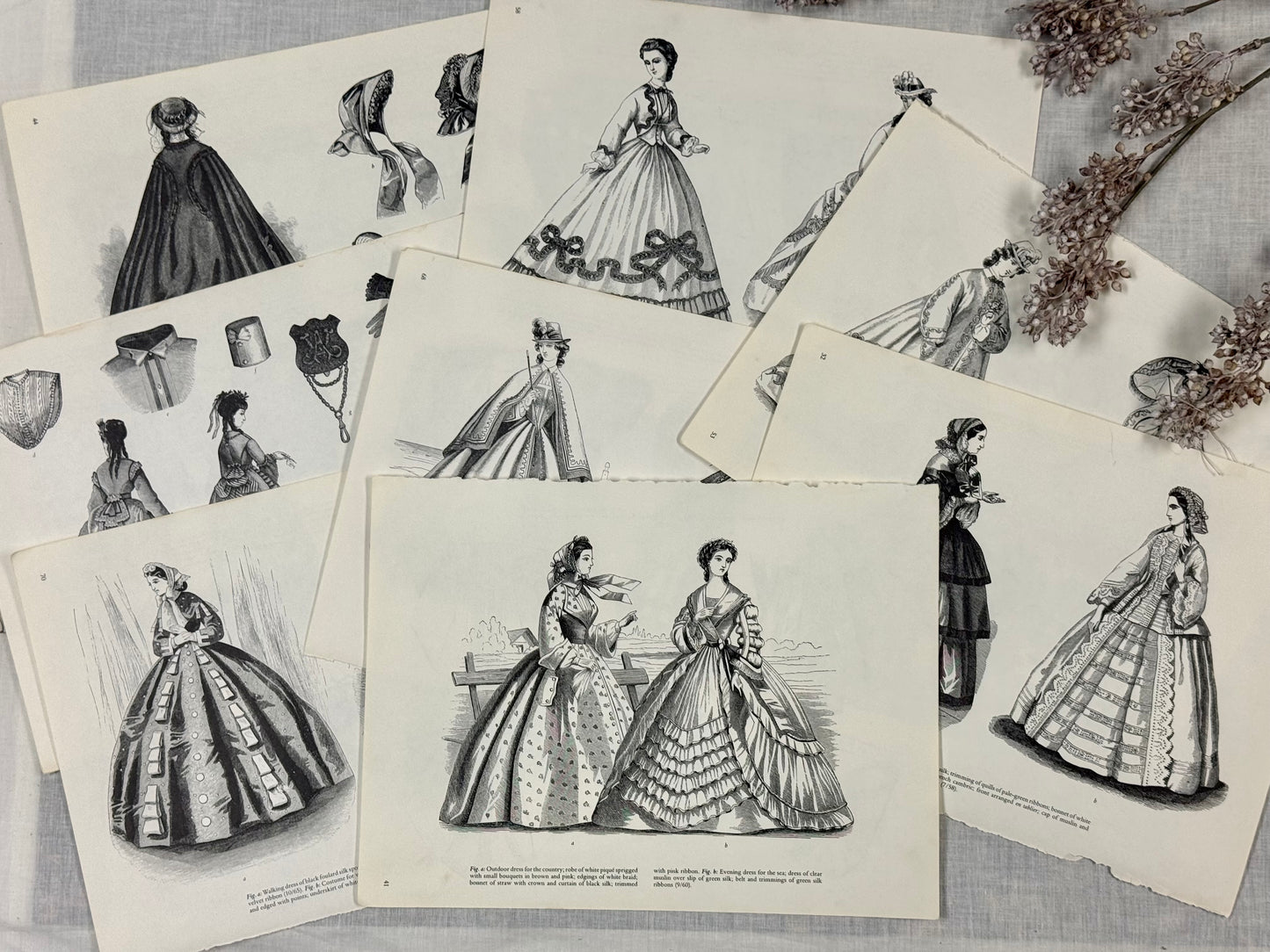 Vintage Fashion Print Set