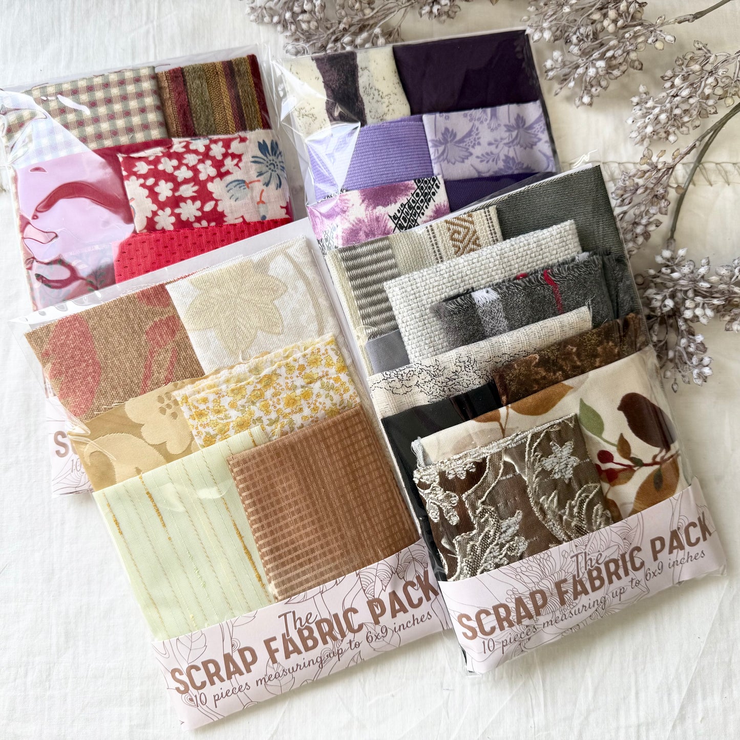 Fabric Scraps by Color (6x9)