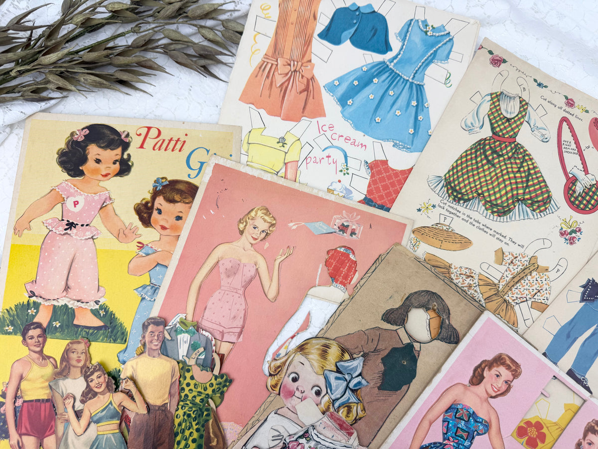 Paper Doll Set of Ephemera