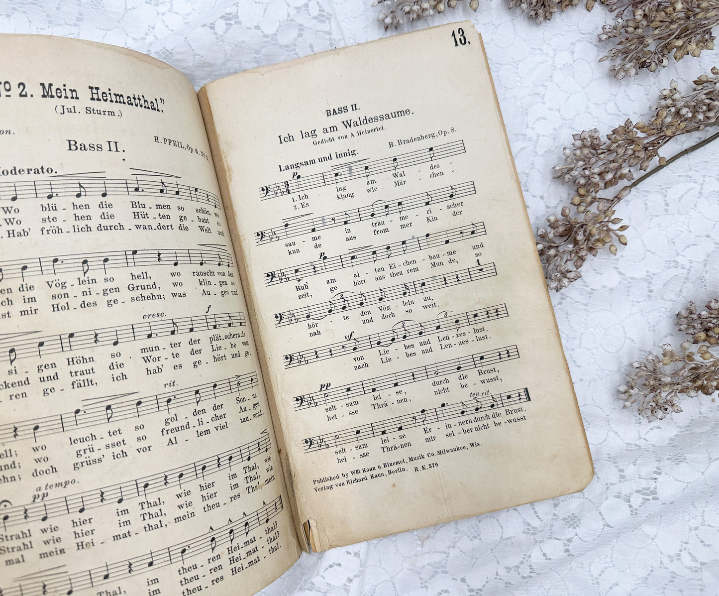 Vintage German Music Book