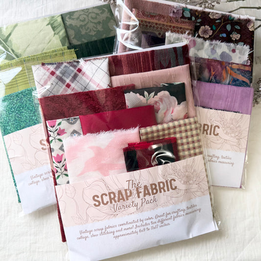 Fabric Scraps by Color (9x12)