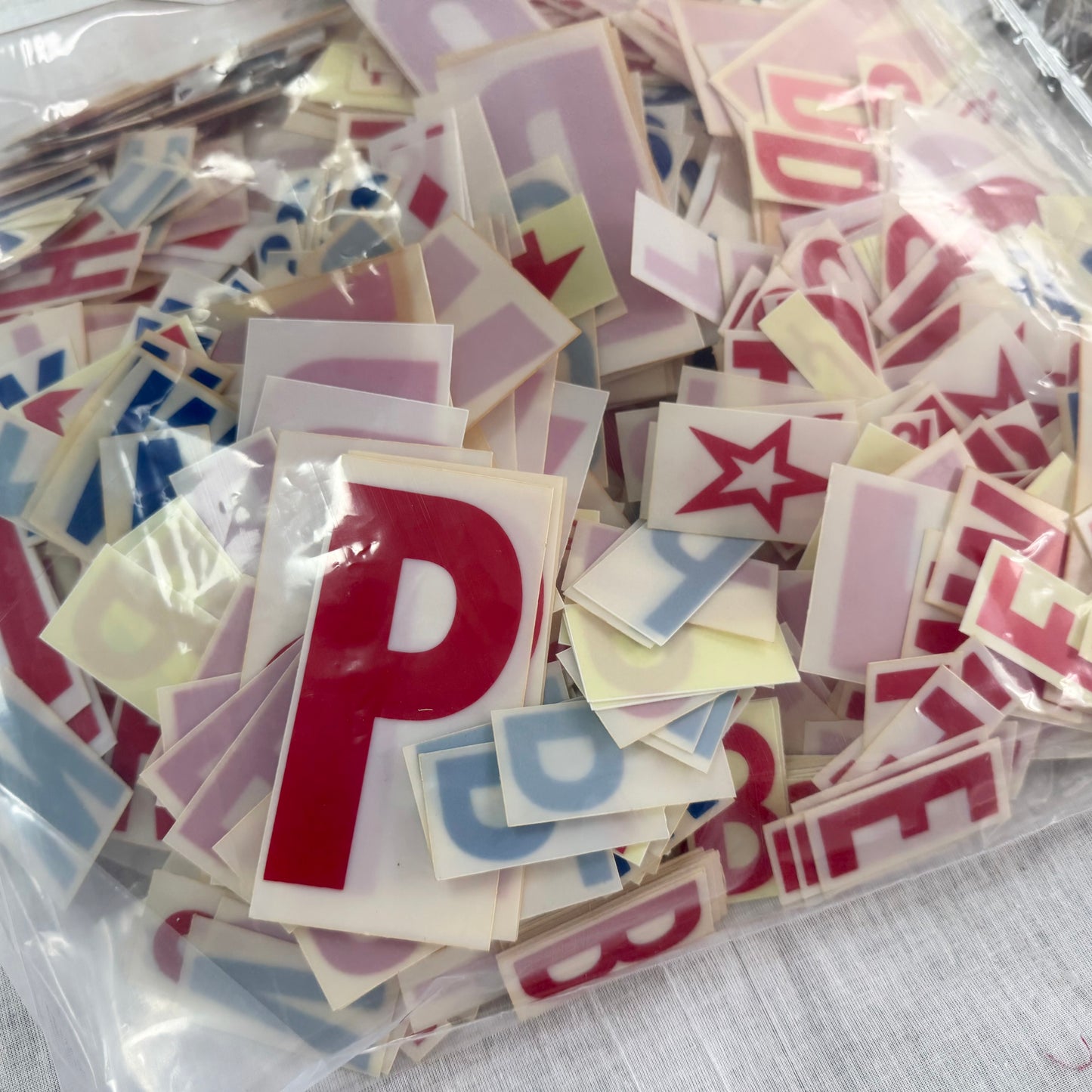 Bulk Bag of Plastic Numbers, Letters and Symbols