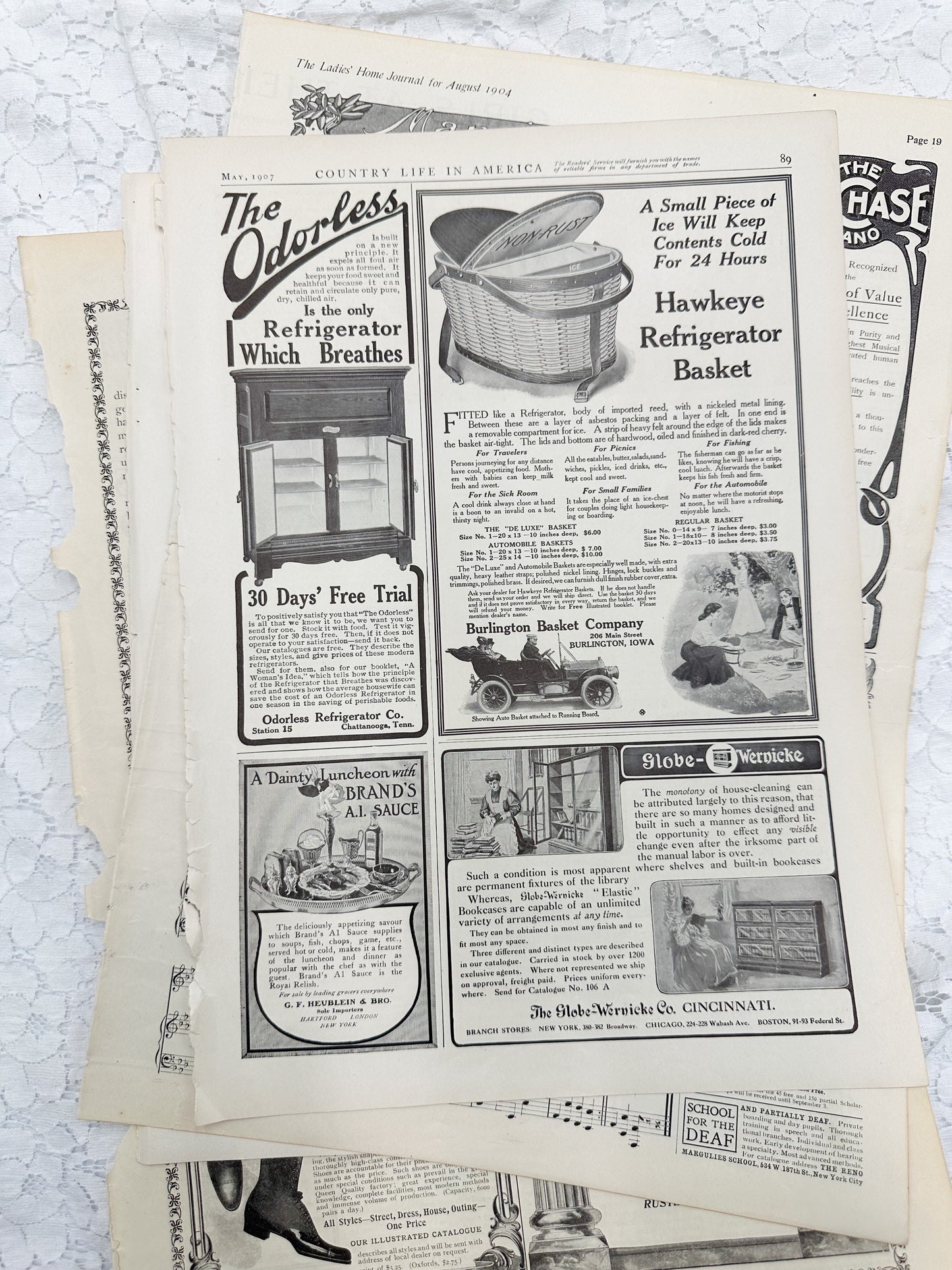 Vintage Magazine Page Set