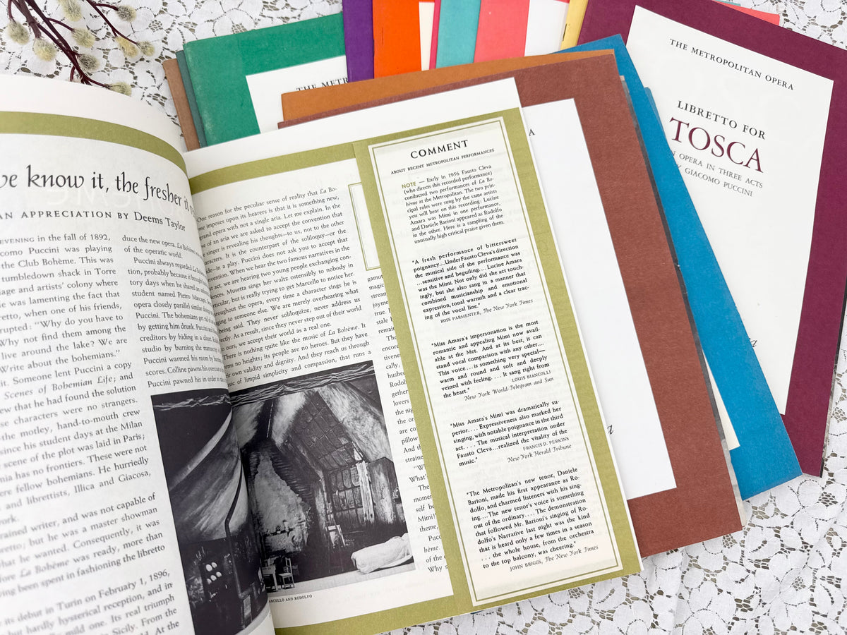 Vintage Music Booklet Set