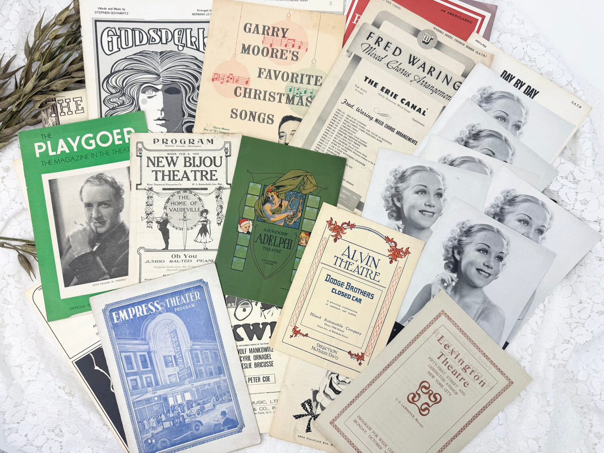 Vintage Theatre Ephemera Set