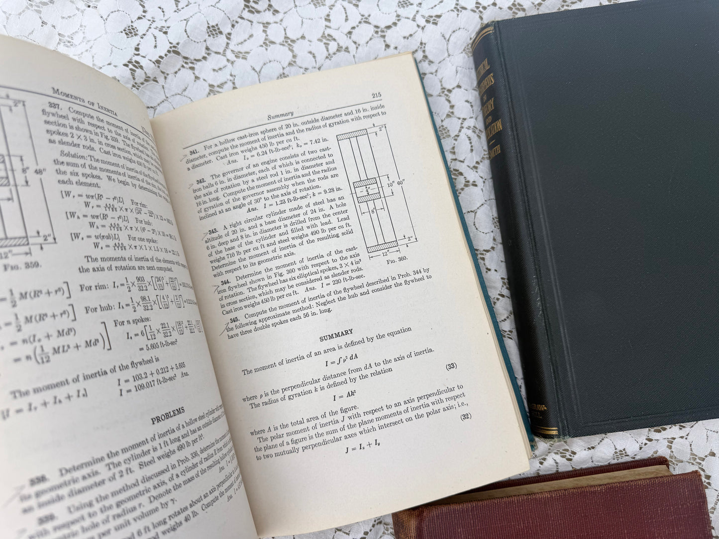 Set of Vintage Mechanical Textbooks