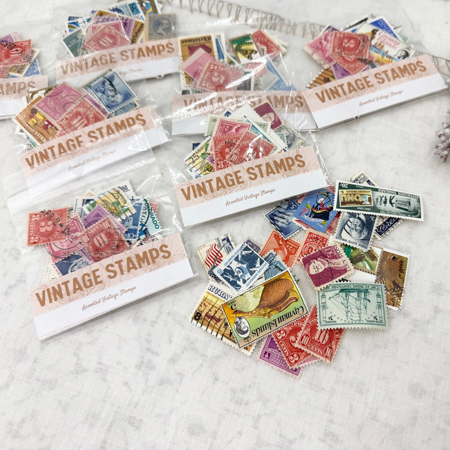 Bag of Vintage Stamps