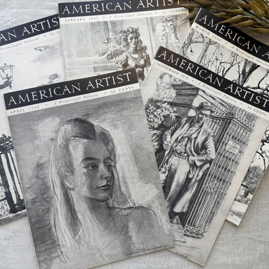 Vintage American Artist Magazine Set