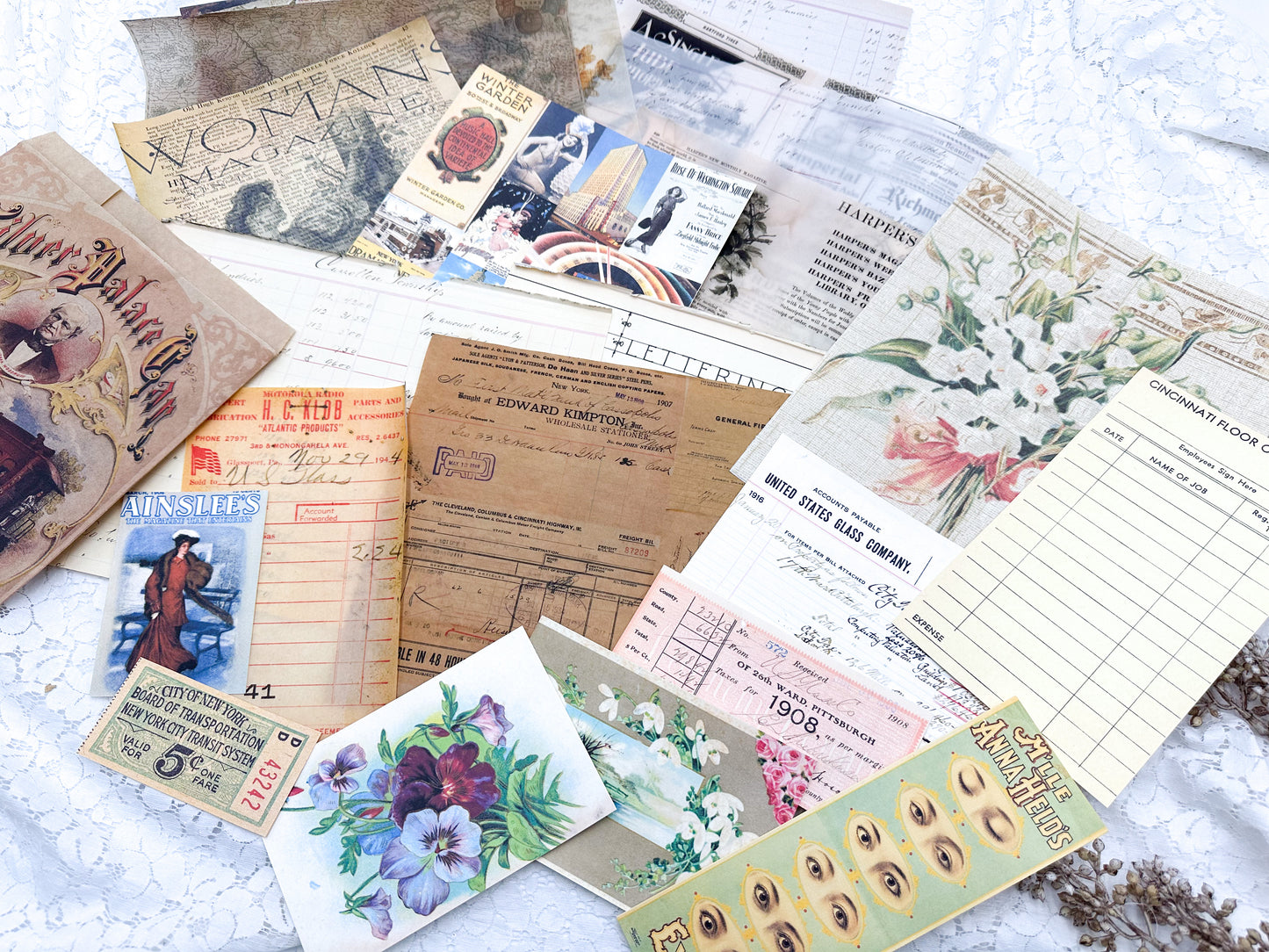 Randomly Selected Prints on a Variety of Paper Types