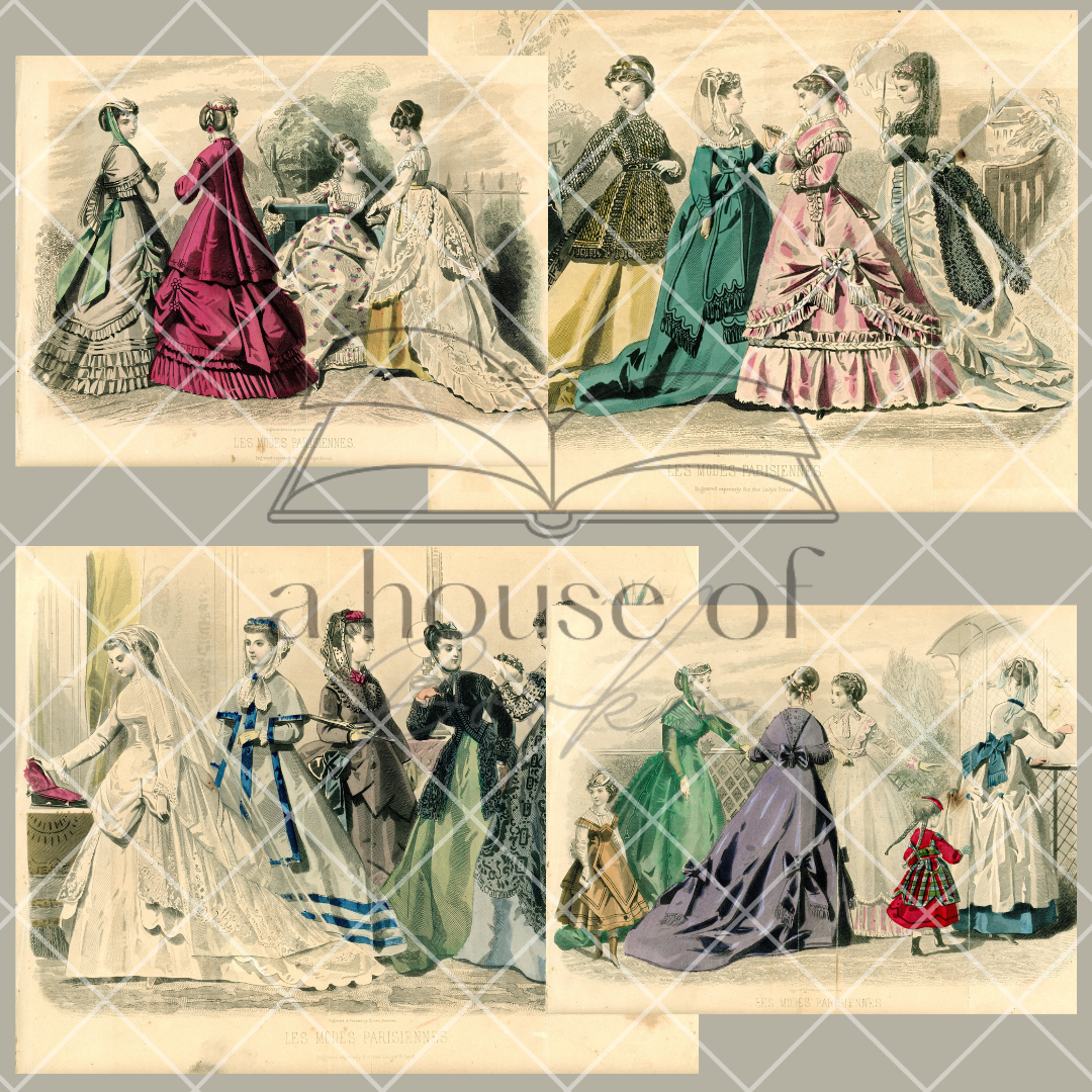 Vintage Fashion Plates- Digital Download