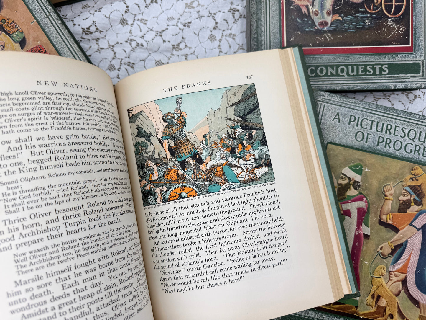 History Book with Colorful Illustrations