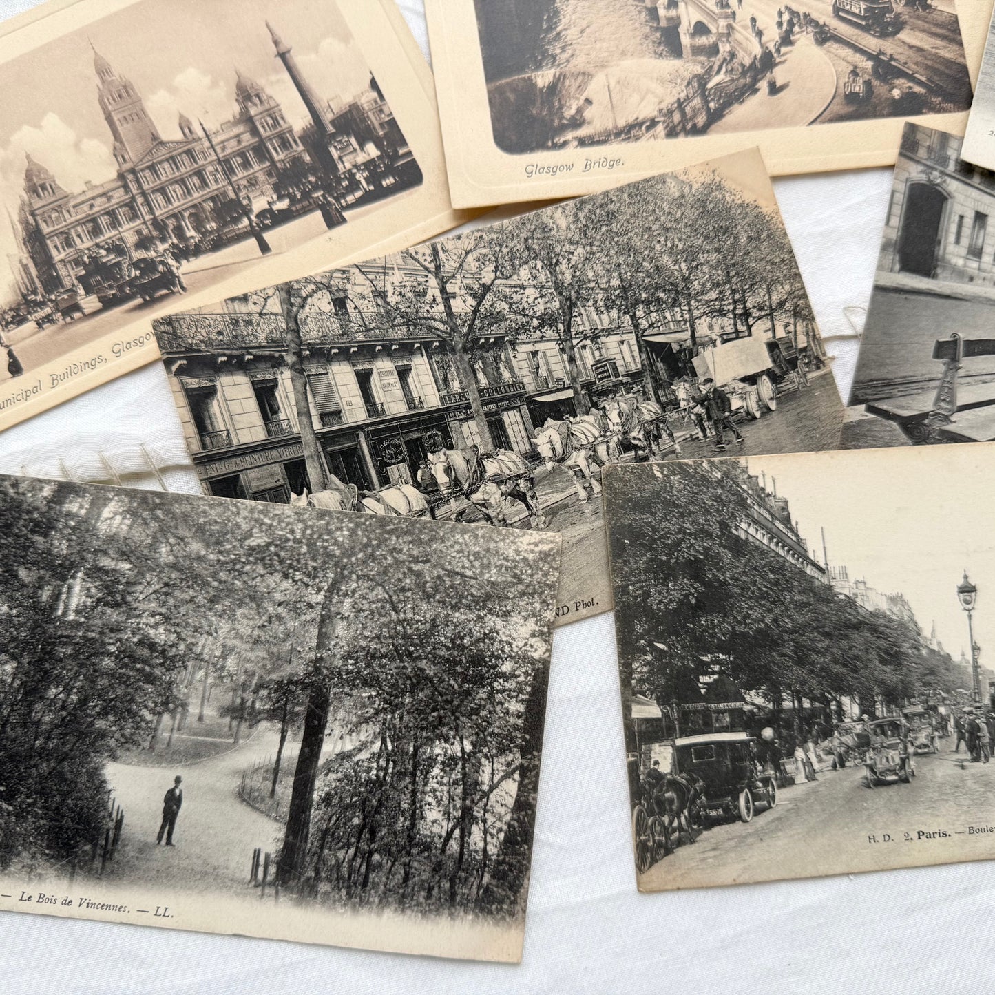 Vintage French Postcards (Set of 10)