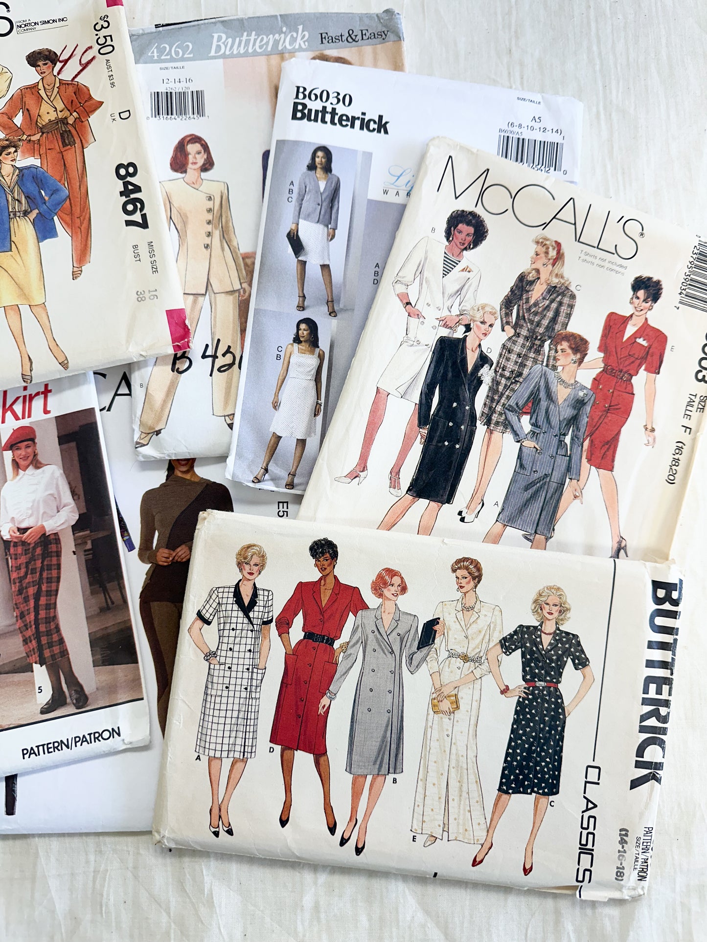 Assorted Vintage Pattern Sleeves