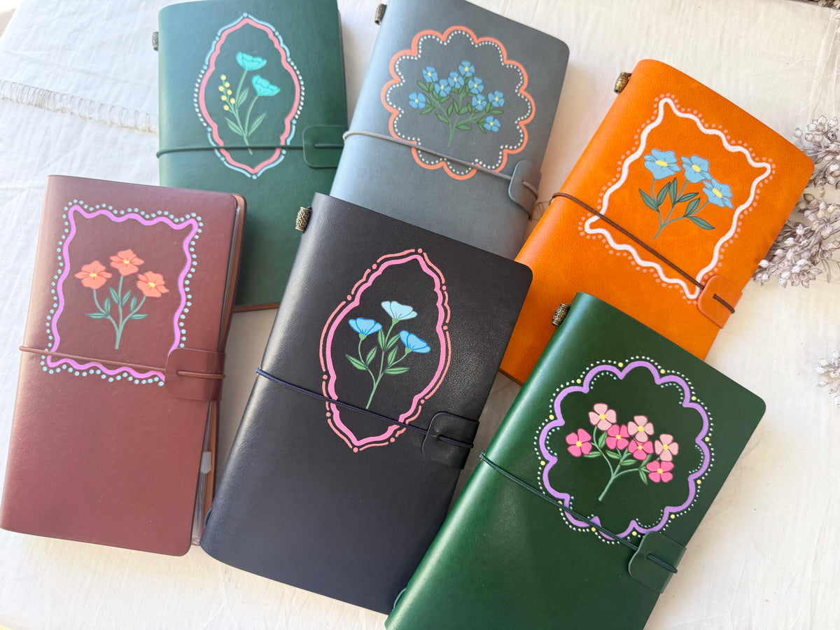 Travel Journal- Bordered Wildflowers