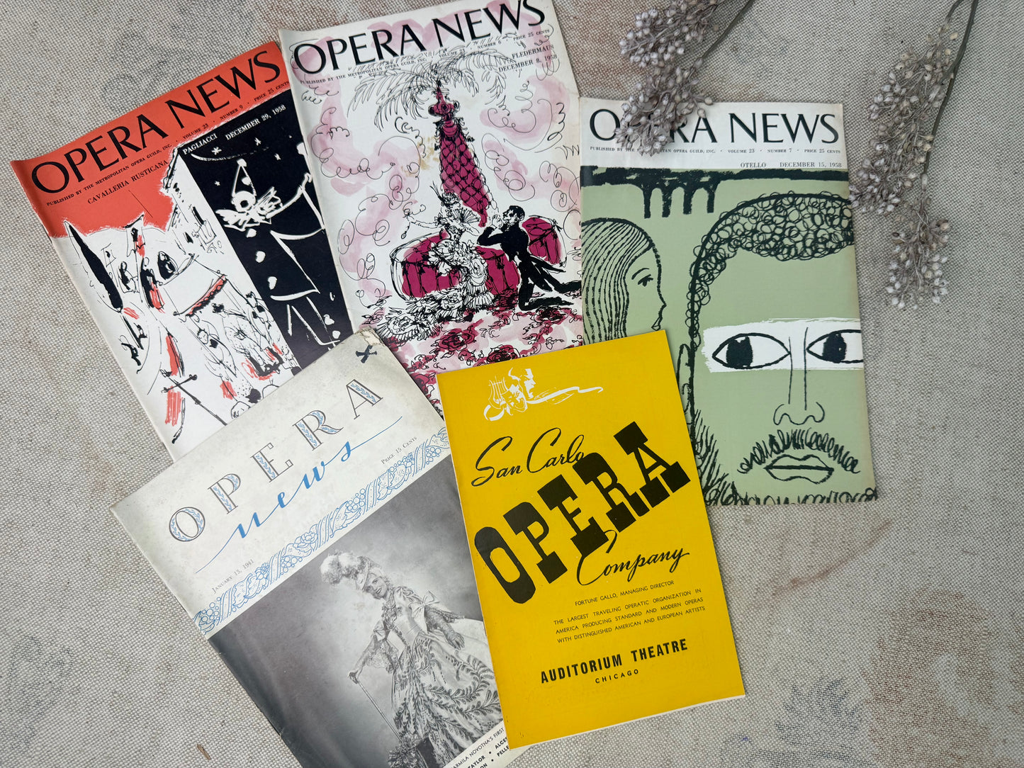 Vintage Playbill Set