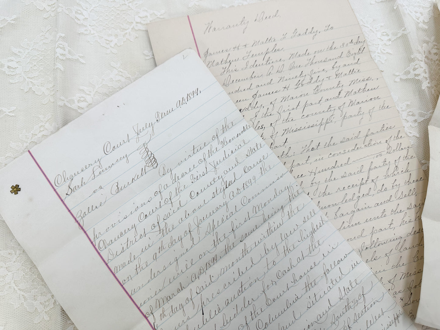 Vintage Writing Papers (Set of 5)