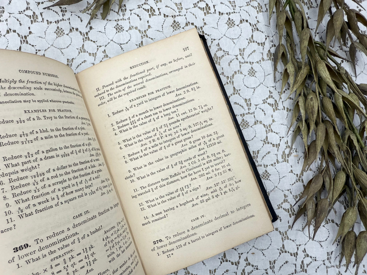 Vintage Arithmetic Book