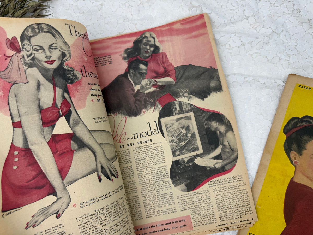 Home Magazine Set- Colorful Illustrations