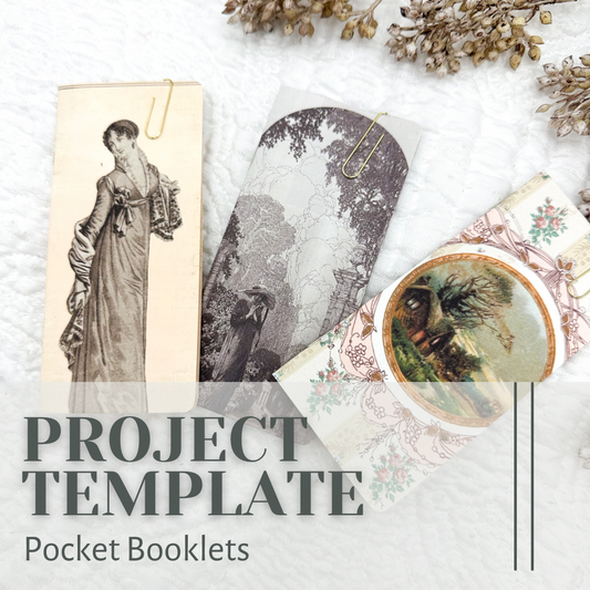 Pocket Booklet Project Template Digital Download