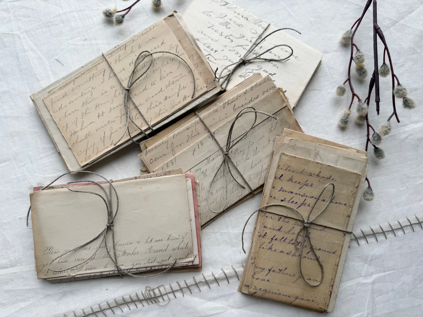 Vintage Letters (Set of 10)