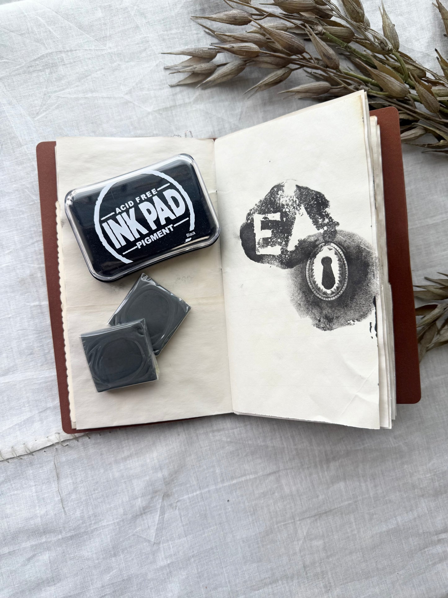 Travel Journal with Impression Stamping Kit