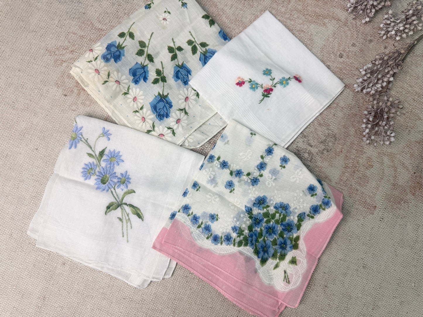 Vintage Hanky Set