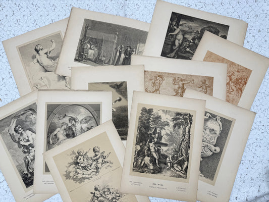 Vintage Art Prints (Set of 50+ prints)