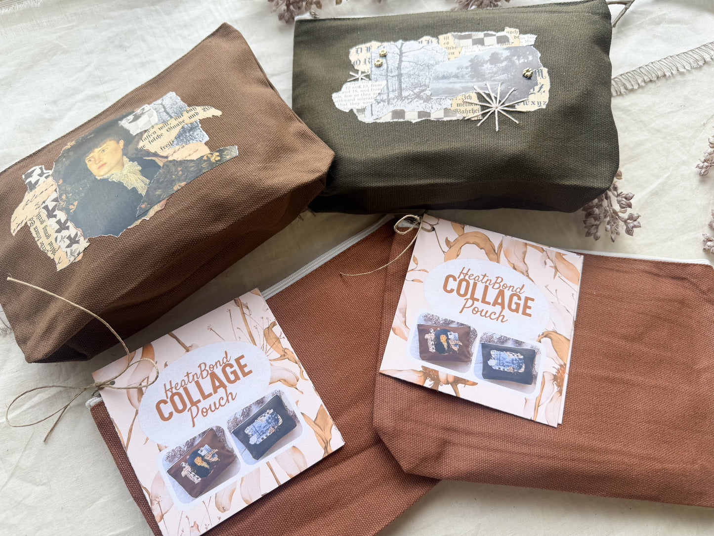 Collage Canvas Pouch with HeatnBond Images