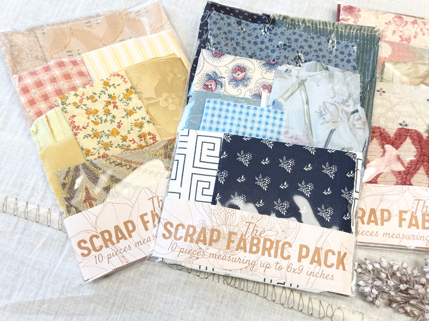 Fabric Scraps by Color (6x9)