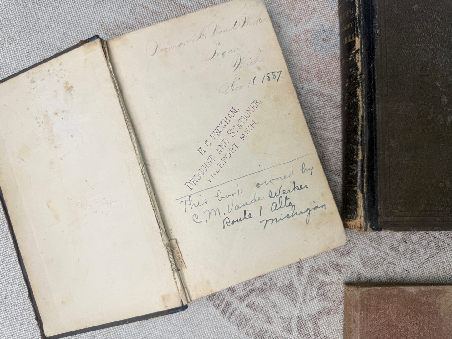 Vintage Textbook Set