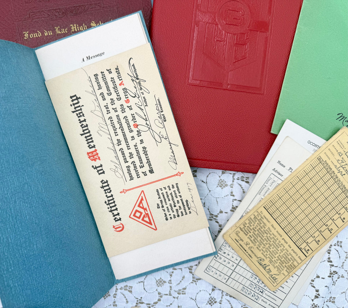 Vintage School Ephemera