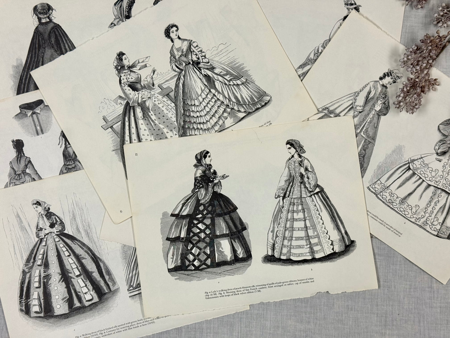 Vintage Fashion Print Set