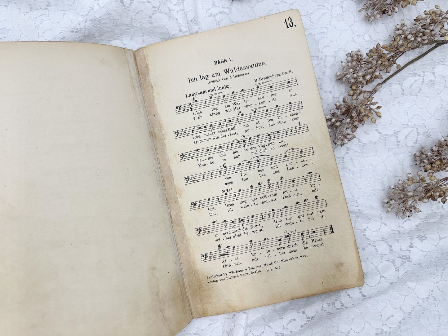 Vintage German Music Book