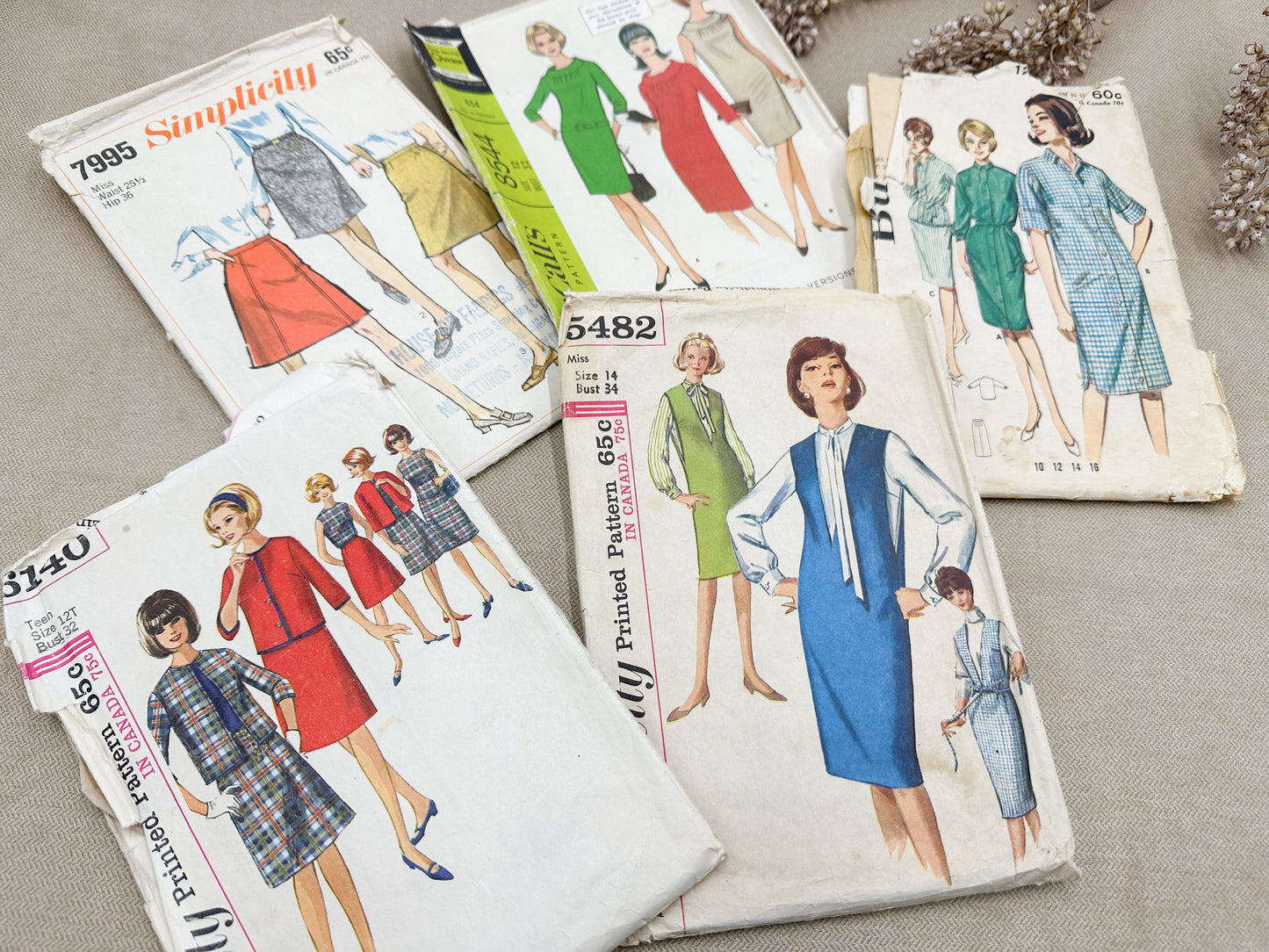 Set of Vintage Patterns