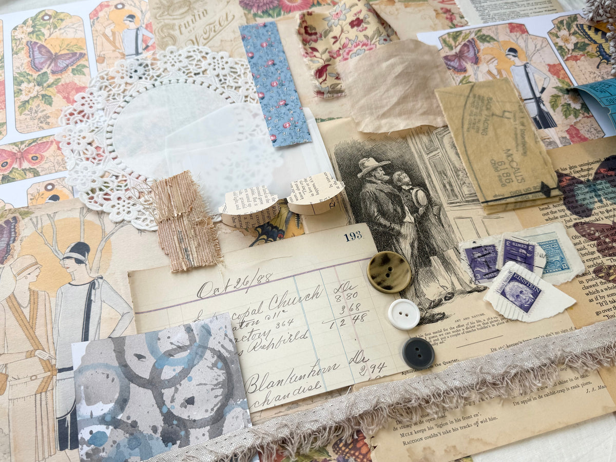 Junk Journal Spread- Vintage Vibes