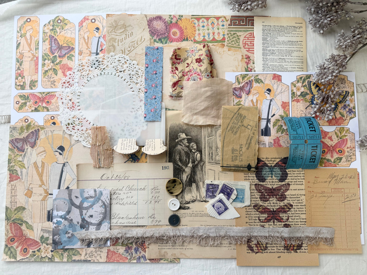 Junk Journal Spread- Vintage Vibes