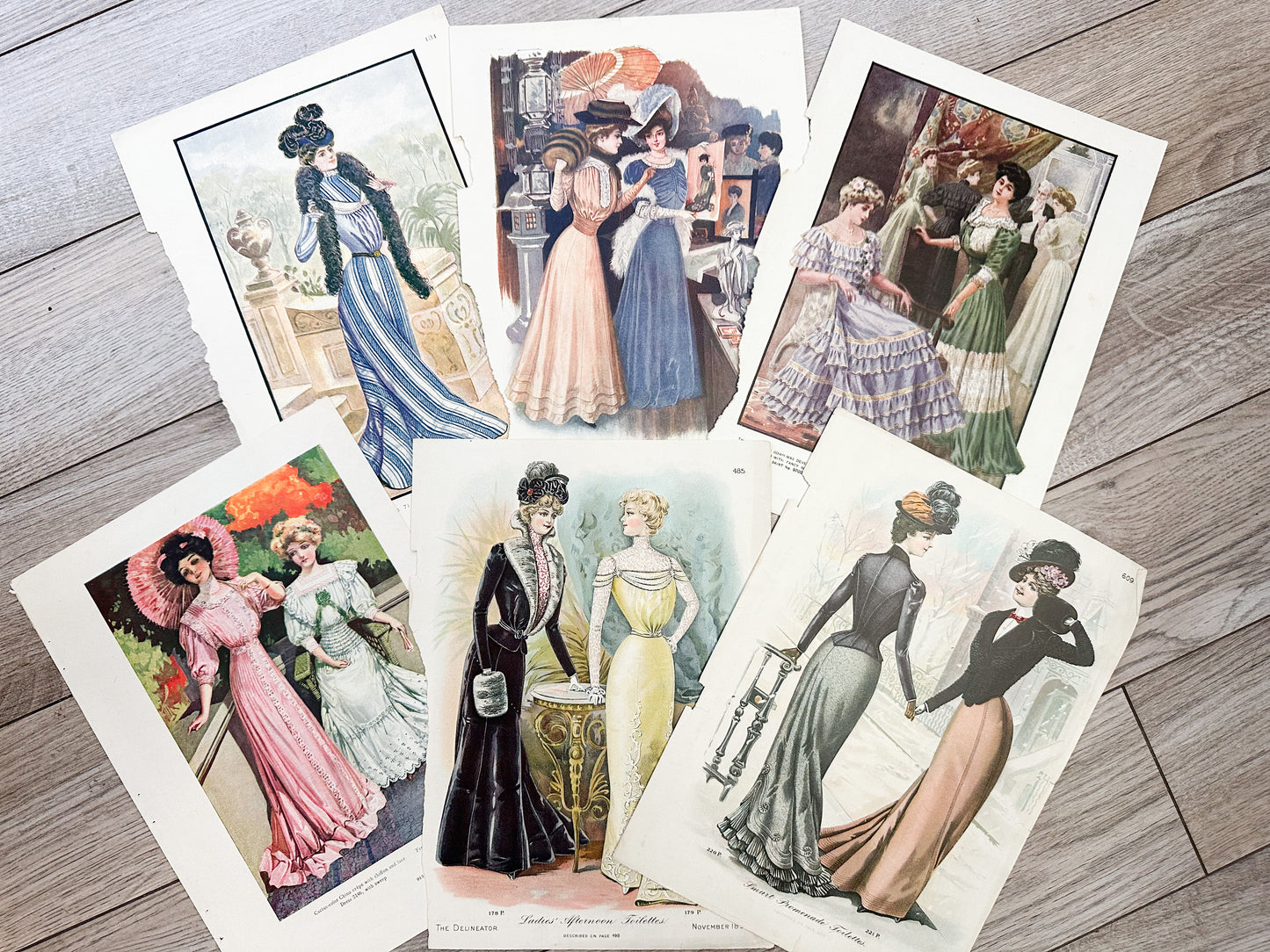 Vintage Fashion Prints (Set of 6)